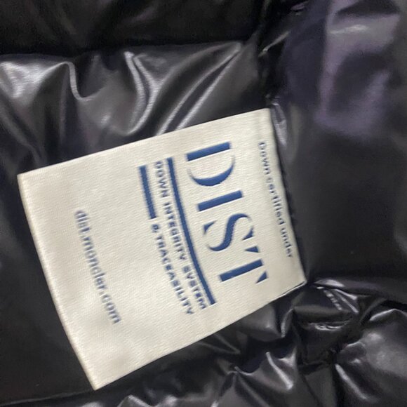 Womens Tricolor Hood Moncler Black Puffer Vest - Picture 2 of 12